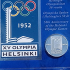 Hopeanvärinen Olympia  1952 kolikko.  Halkaisija - 36 mm. - pikkukuva 3