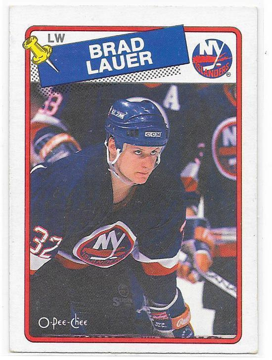 1988-89 OPC #226 Brad Lauer NEw York Islanders