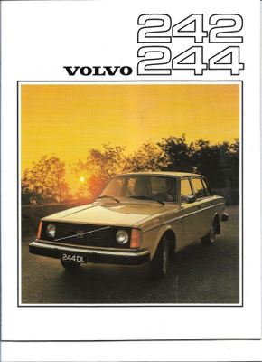 1976 Volvo 242 244 esite - KUIN UUSI - 20 sivua