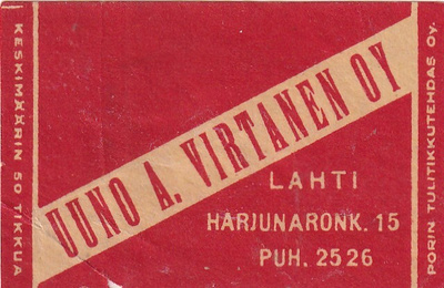 Lahti, Uuno A. Virtanen Oy  ,  s65