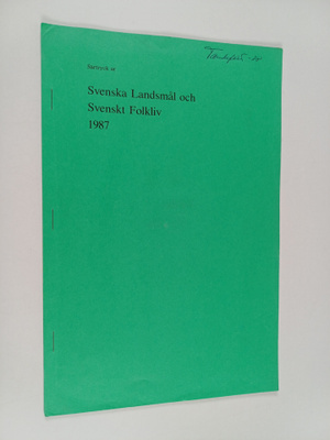 Svenska landsmål och svenskt folkliv