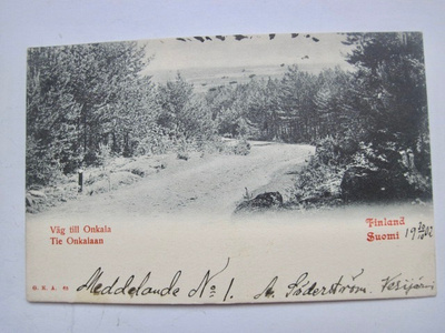 VANHA Postikortti Onkkaala Pälkäne 1902