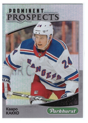 KAAPO KAKKO Rangers 19-20 Parkhurst #PP4 Prominent Prospect