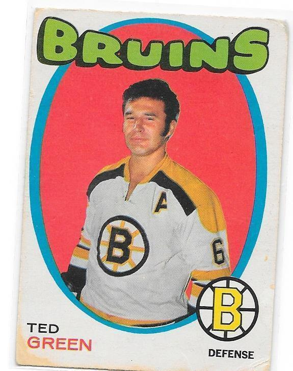 1971-72 OPC #173 Ted Green Boston Bruins