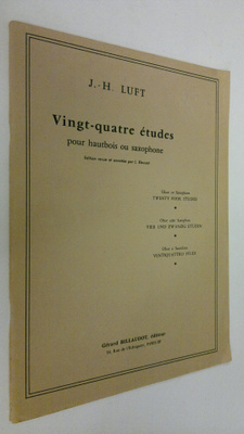 J.-H. Luft : Vingt-quatre etudes pour hautbois ou saxophone