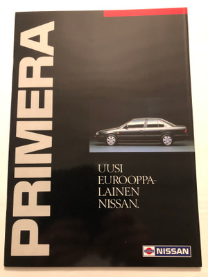 Myyntiesite - Nissan Primera - 6/1991
