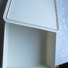 RETRO TUPPERWARE SÄILYTYSRASIA VALKOINEN 22,5 x 22,5 x 7,5 c - pikkukuva 1