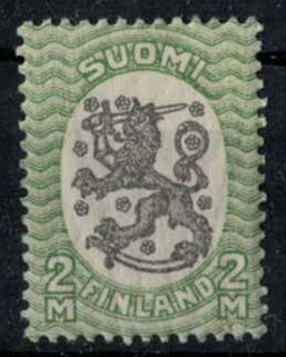 1921 M17 2mk vihreä/musta ++