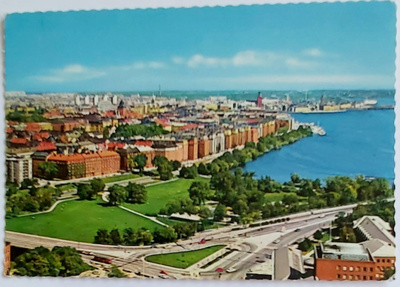 STOCKHOLM-Kungsholmen och City-KULKEMATON POSTIKORTTI