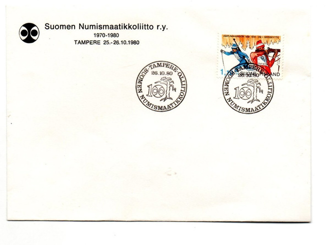 Tampere: Numismaatikkoliitto (erikoisleima 26.10.1980)