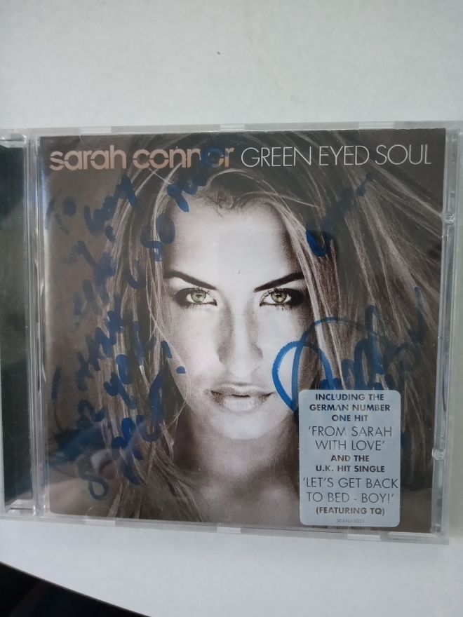 CD SARAH CONNOR Green Eyed Soul( SIGNED )! (Sis.postikulu)