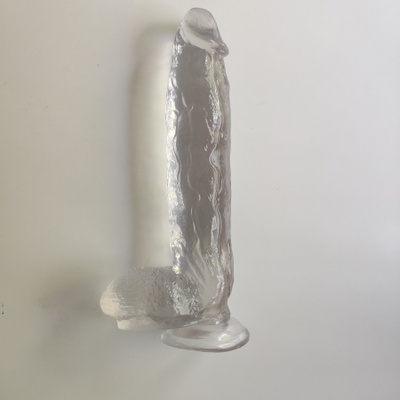 kirkas/läpinäkyvä siliconi dildo koko pituus 29,5 cm