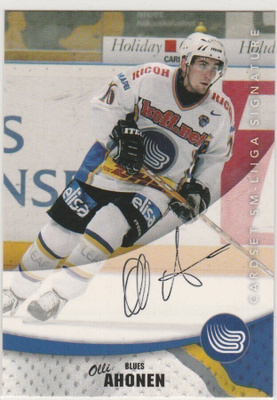 2004/05 Cardset Signature Olli Ahonen , Blues