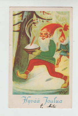 Postikortti, JOULU, vanha 1950-luku
