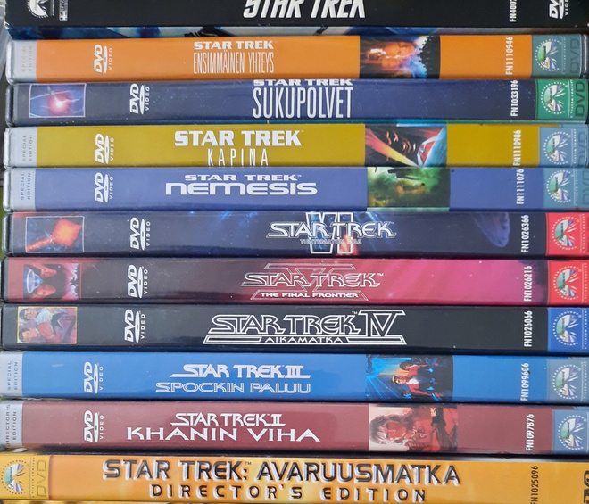 STAR TREK KOKOELMA 11KPL  DVD