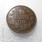 10 penniä 1914 Siistikuntoinen kulkematon raha, - pikkukuva 1