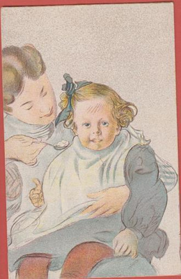 Carl Larsson ? Äiti syöttää lasta