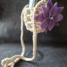 Alina´s Handmade virkattu viinilasin kantoapu - pikkukuva 1