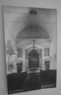 Helsinki, Vanha kirkko, sisäkuva, vanha valokuvapk, p. 1989