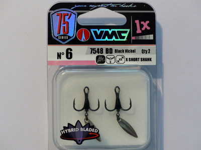 VMC 7548BD Hybrid Bladed Treble kolmihaarakoukku No: 6