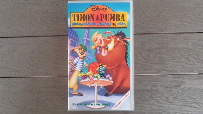 VHS: Timon & Pumba - Makumatkalla Eiffelistä Itään (1996)