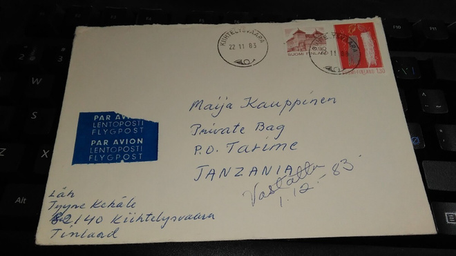 Kiihtelysvaara - Tanzania kuori 1983