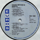 KAUKO RÖYHKÄ & NARTTU :: PIKKU ENKELI :: VINYYLI LP 1986 - pikkukuva 4