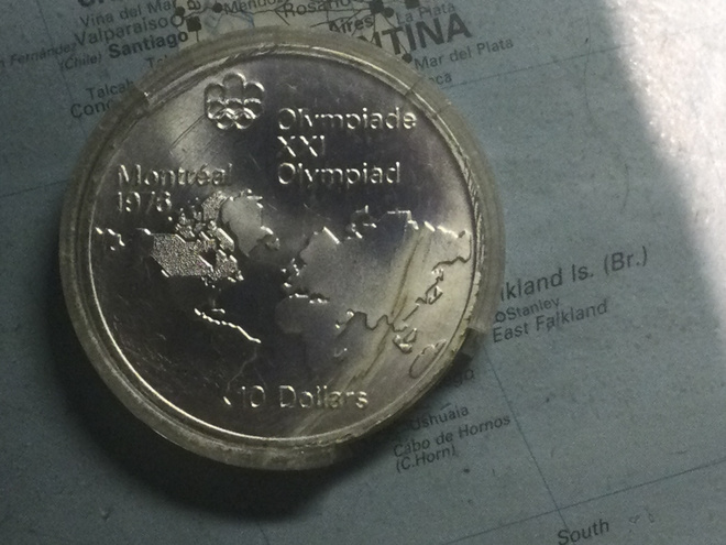 1.44oz sterling hopea raha 1976 Olympiad