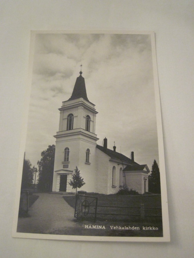 VANHA Postikortti Hamina 1950-l Alkup.Mallikappale