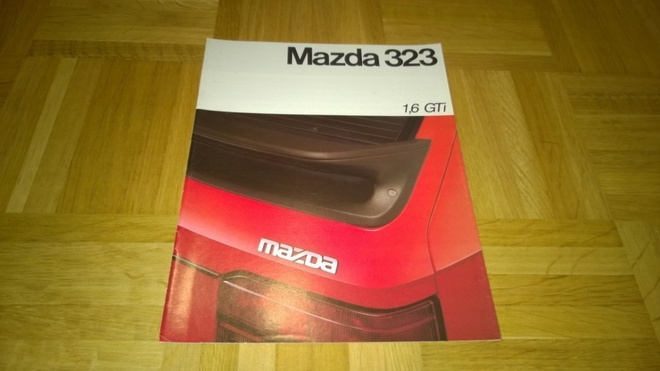 Esite Mazda 323 1,6 GTi, 1986