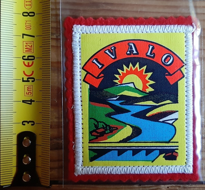 Ivalo vintage kangasmerkki