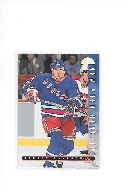 1995-96 LEAF #262 Darren Langdon NY Rangers Gooni RC