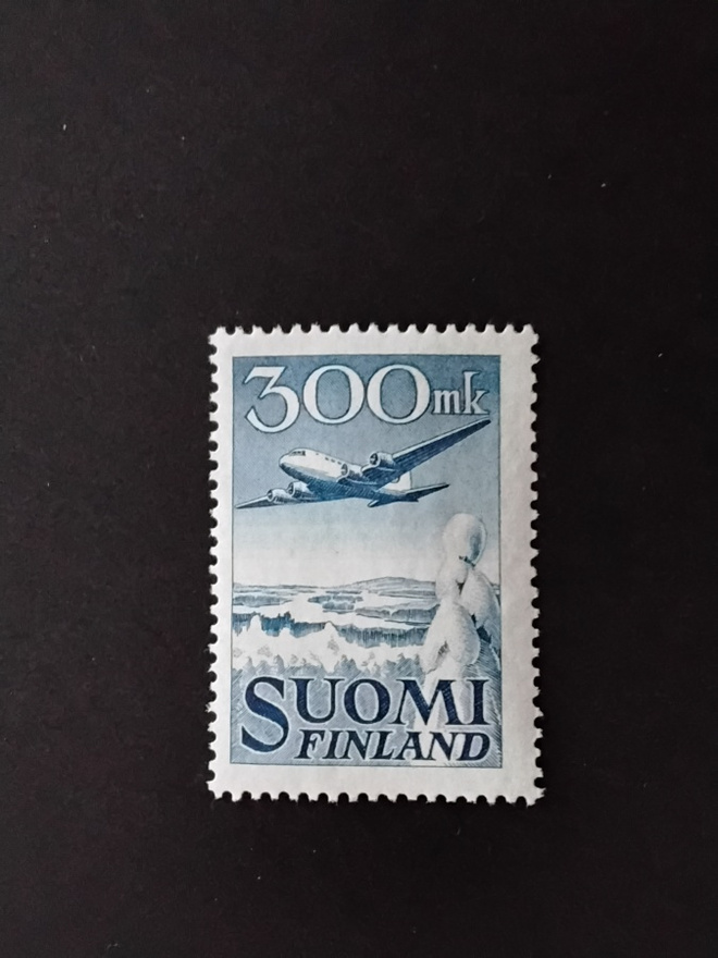 1950 yleismerkki lentokone 300mk**