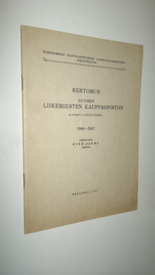 Eino (toim) Jauri : Kertomus Suomen liikemiesten kauppaop...