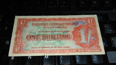 British Armed Forces 1 shilling 2nd series F-VF