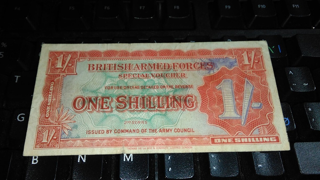 British Armed Forces 1 shilling 2nd series F-VF