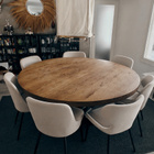 Boho tyylinen pyöreä keittiö pöytä - pikkukuva 1
