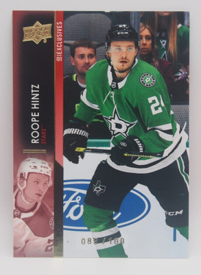 2021-22 Upper deck Exclusives Roope Hintz /100