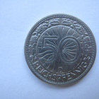 Saksa Weimar 50 Reichspfennig 1930 D - pikkukuva 2