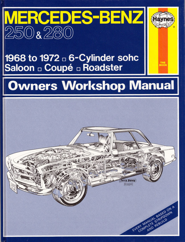 Mercedes 250 & 280 6 sylinterinen sohc  1968-72 korjausopas