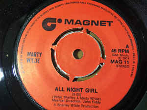 (2 X 7") Marty Wilde - All Night Girl ja Ricky Wilde