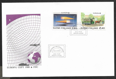 Eurooppa 1988 FDC (LAPE 1048-1049)