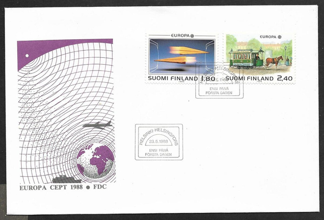 Eurooppa 1988 FDC (LAPE 1048-1049)