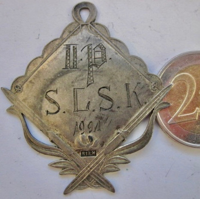 VANHA Mitali Palkinto Suojeluskunta? Etelä-Lappi? Hopea 1921