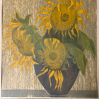 Grafiikantyö Onni Mansnerus - Auringonkukka-asetelma 1959 - pikkukuva 1