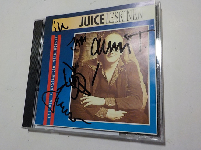 JUICE LESKINEN - LAULUJA RAKAST..  CD VIIDELLÄ NIMMARILLA
