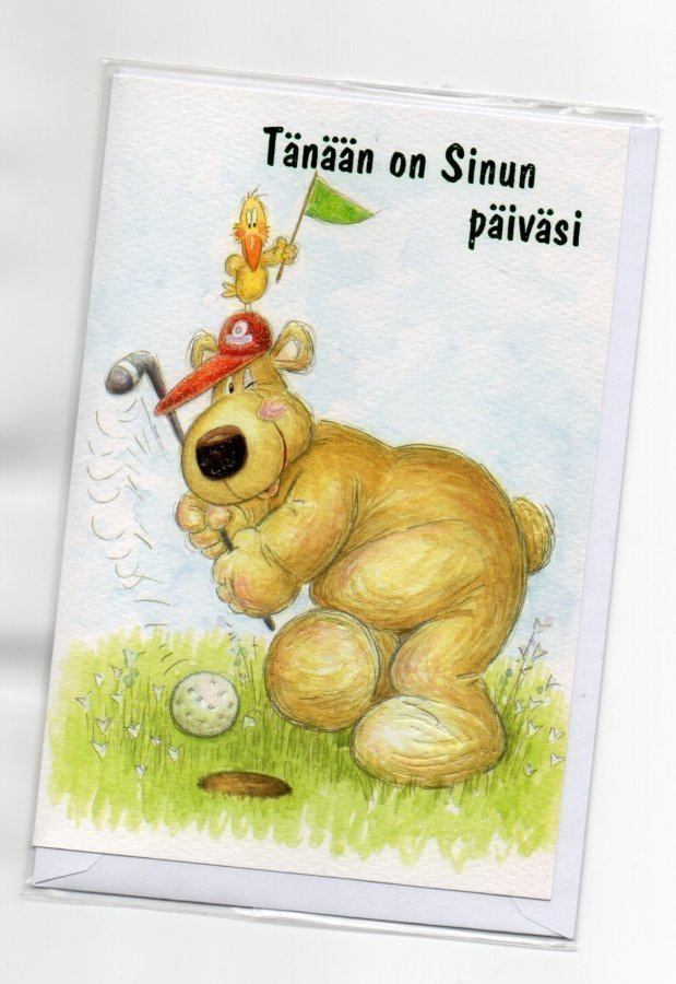 °°TÄNÄÄN ON SINUN PÄIVÄSI, ONNEA!°° 2-osainen KORTTI /Papron