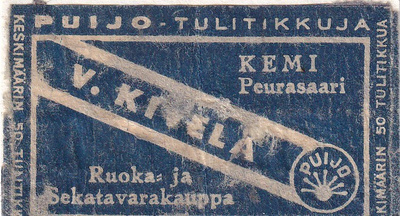 Kemi, Peurasaari, V. Kivelä , Puijo, Osakeyhtiö Savo b552