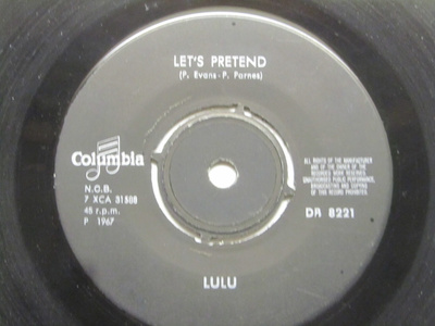 Lulu: Let´s Pretend  7"single  1967