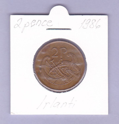 Irlanti 2 Pence v.1986 KM#21